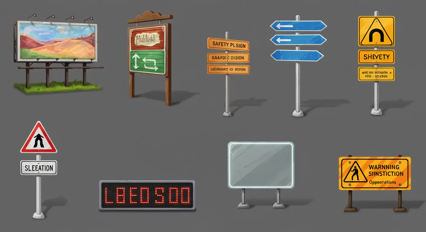 10 tipos de placas de sinalização